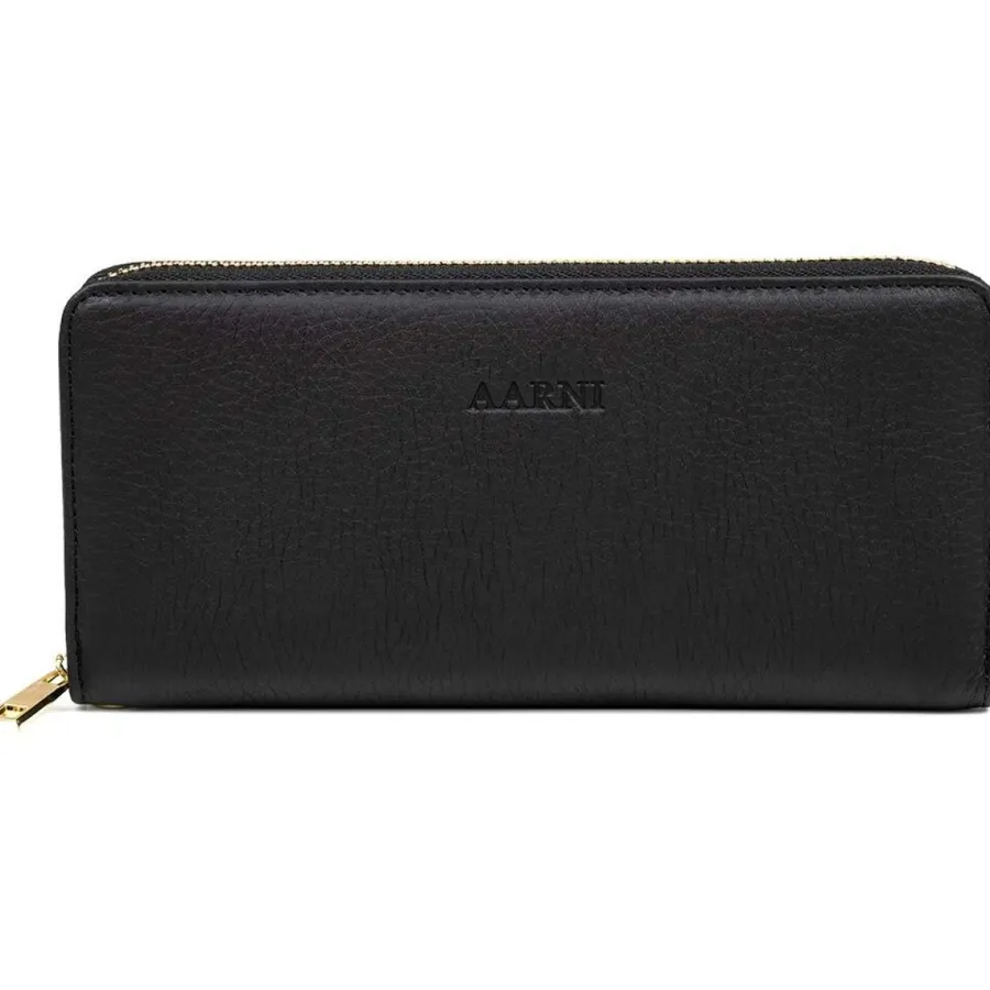 Hirvennahkainen Clutch, Musta/Hopea>Aarni Discount