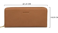 Hirvennahkainen Clutch, Konjakki/Hopea><noscript><img width=