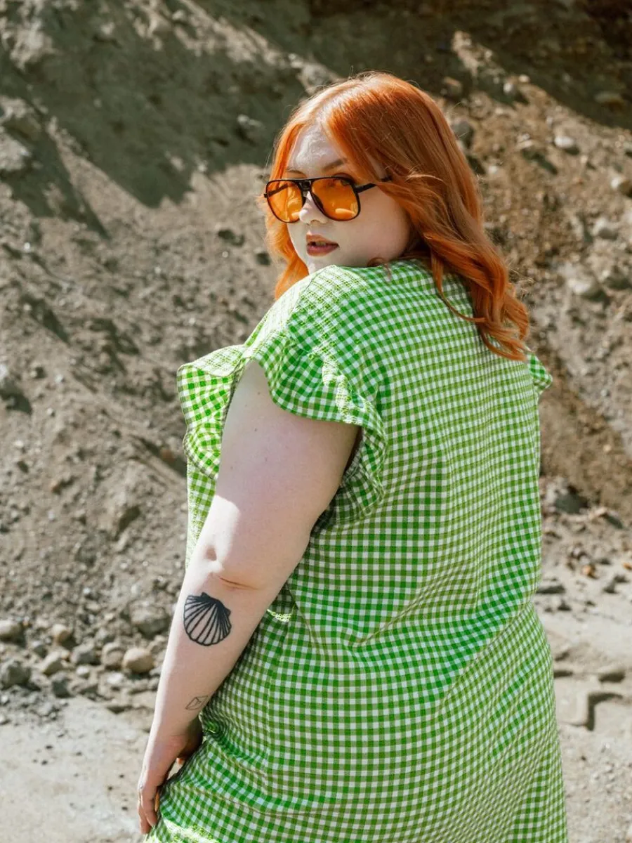 Marisol Mekko, Gingham Vihrea>Aarre Hot