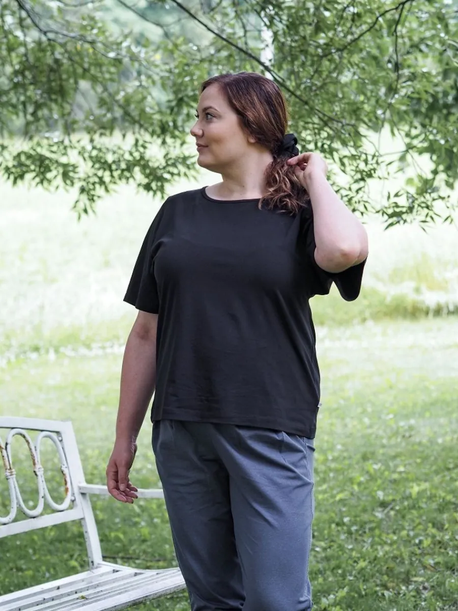 Fernanda T-Paita, Musta>Puuvillatehdas Sale
