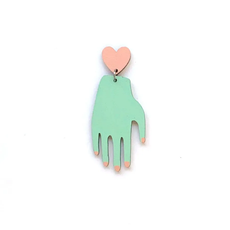 Hand Heart Nappikorvakorut>Crazy Granny Designs Best Sale