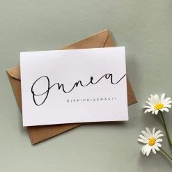 Helle Onnea Rippipaivanasi 2 Os. Postikortti>Helle Visuals Cheap