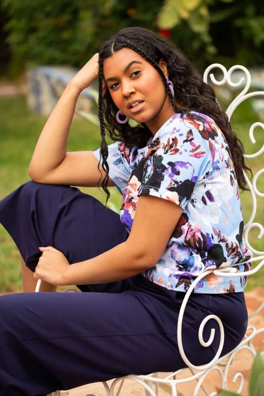 Everyday Culottes-Housut, Tummansininen>Kaiko Cheap