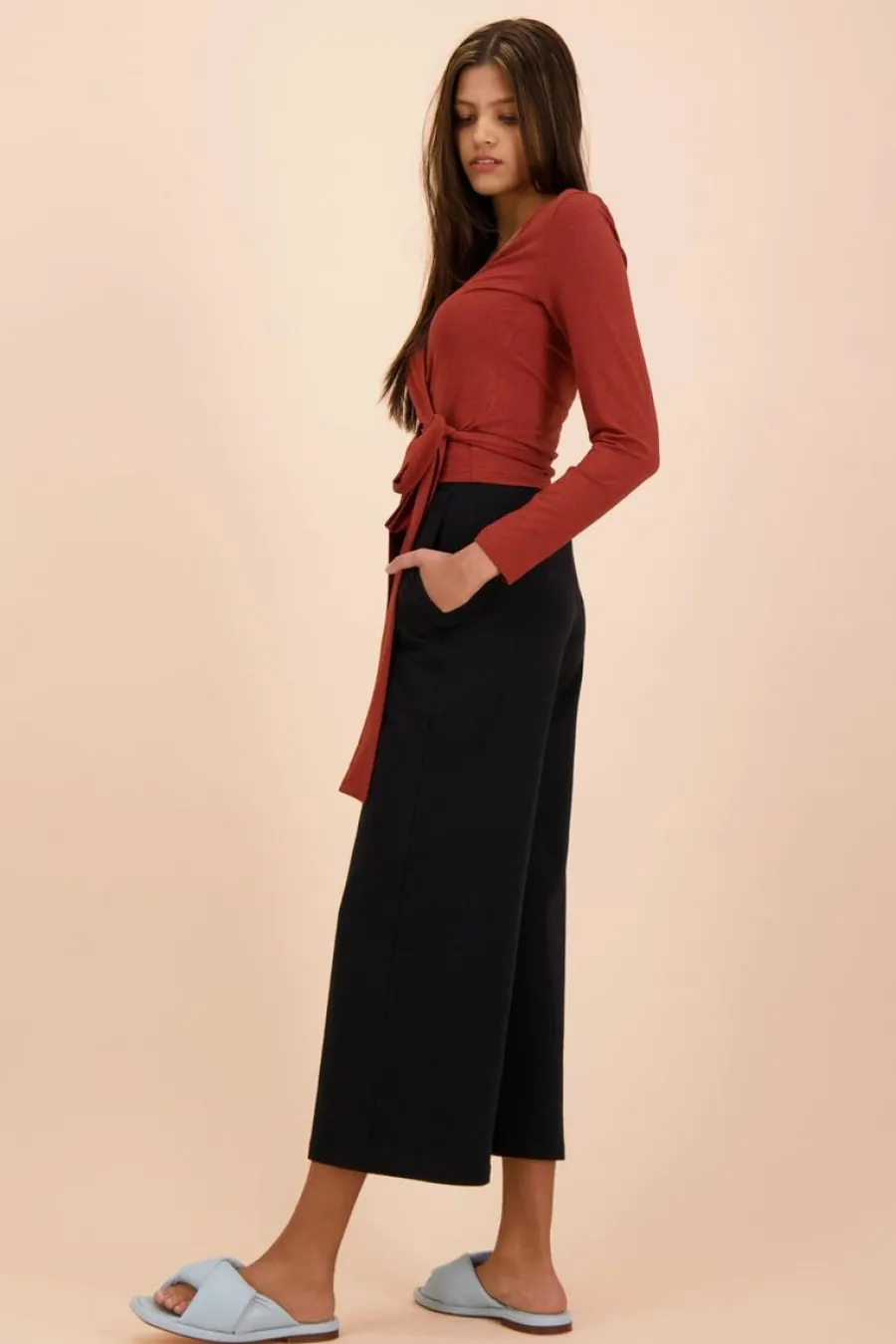Everyday Culottes-Housut, Musta>Kaiko Store