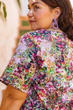 Ruffle T-Paitamekko, Blooming Forest Bright><noscript><img width=