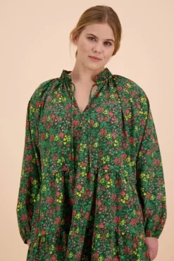Voluminous Tunika, Green Meadow><noscript><img width=