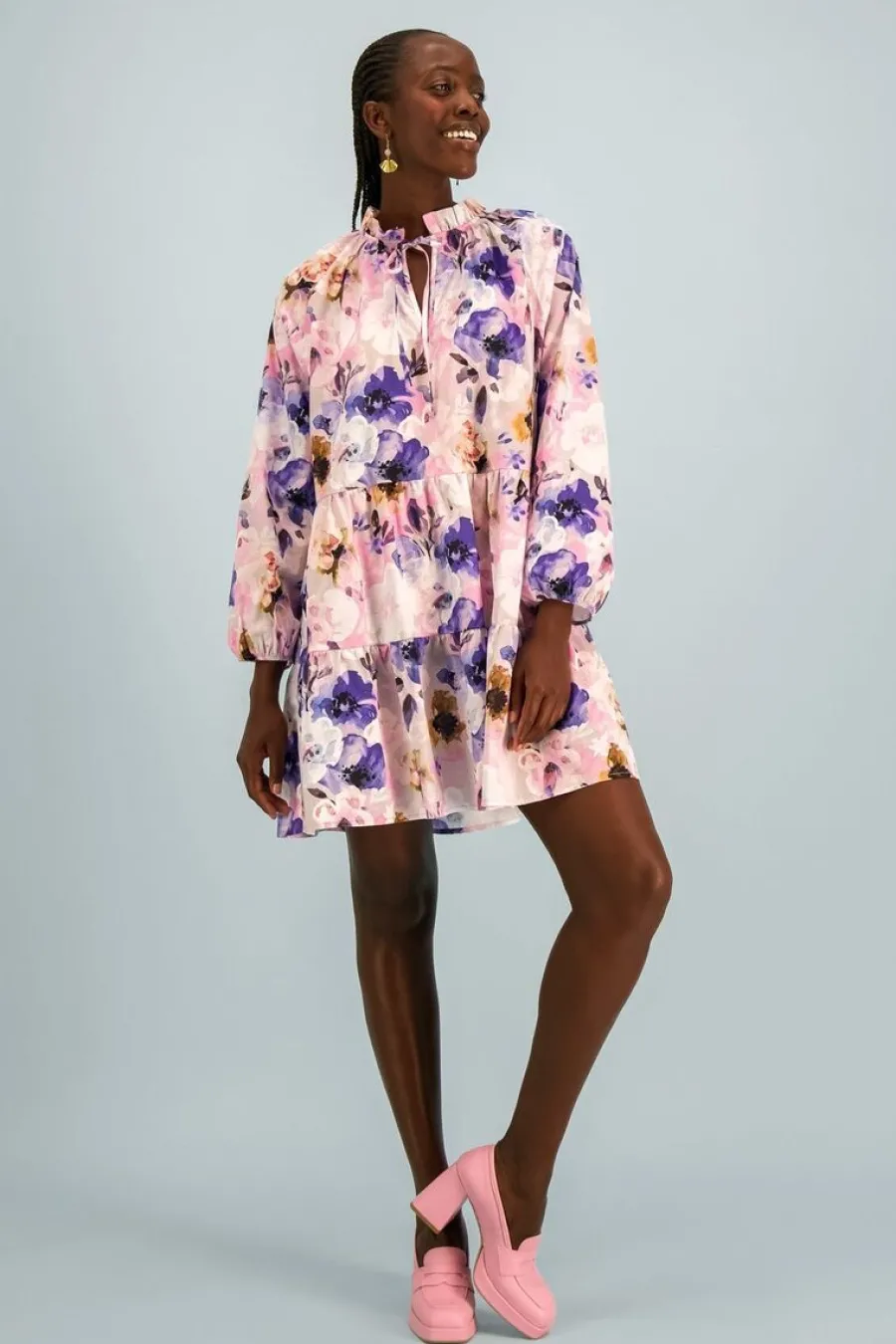 Voluminous Tunika, Lilac Anemone>Kaiko Store