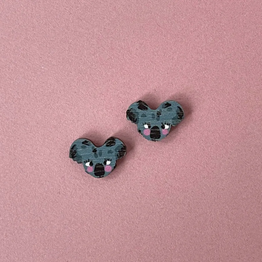 Koala Nappikorvakorut>Crazy Granny Designs Fashion