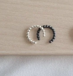Lila Bubbel Cuff Korvakoru, Hopea>LiLa Design Discount