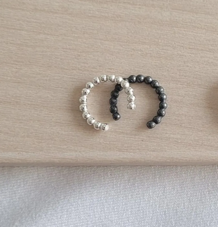 Lila Bubbel Cuff Korvakoru, Hopea>LiLa Design Discount