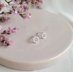 Lila Bubbel Mini Korvakorut, Hopea>LiLa Design Cheap
