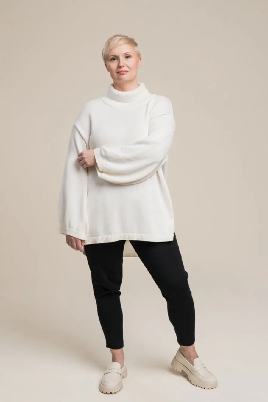 Meeri Puuvillaneule, Valkoinen>Puuvillatehdas Online