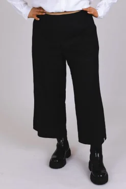 Culottes Pellavahousut, Musta><noscript><img width=