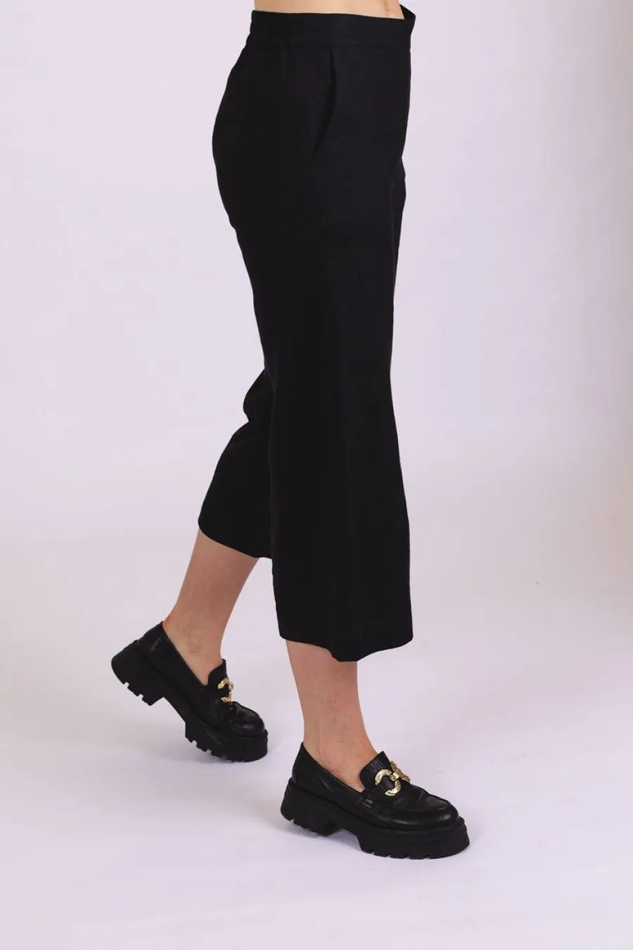 Culottes Pellavahousut, Musta>Nakoa Best Sale
