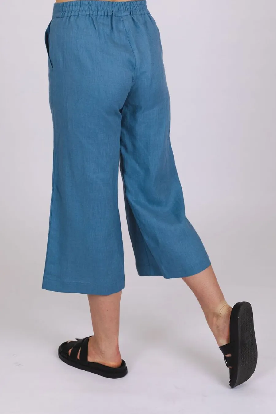 Culottes Pellavahousut, Bluestone>Nakoa Shop