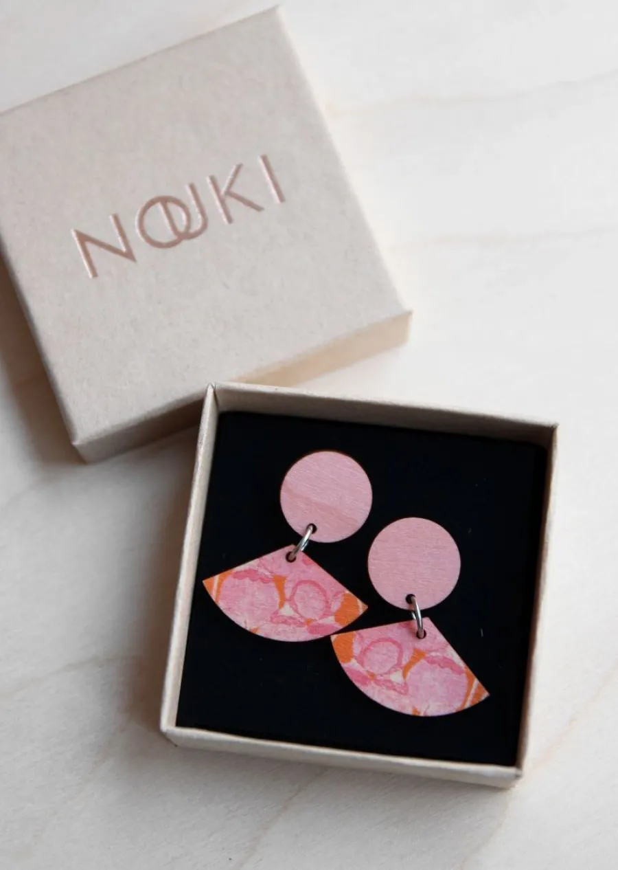 Pikku-Viuhka Korvakorut, Valokas Pinkki/Oranssi>Nouki Discount