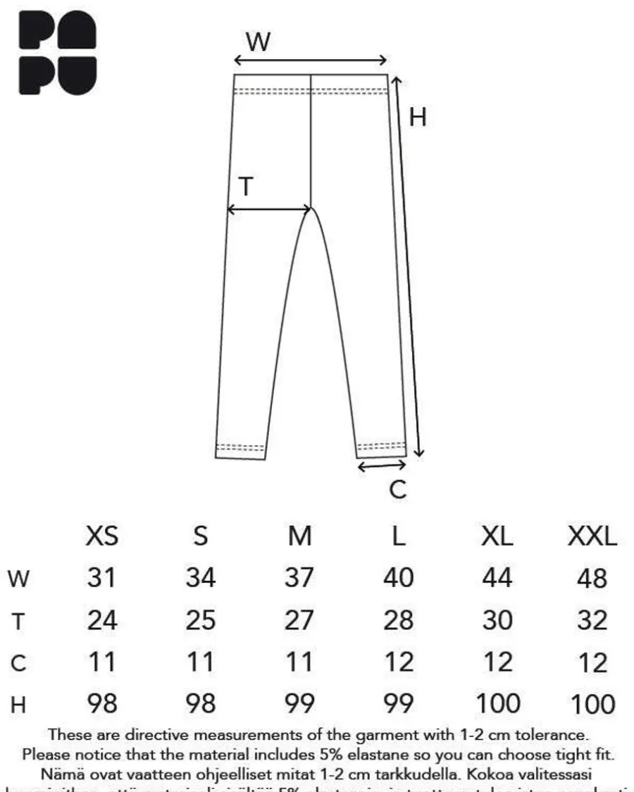 Leggingsit, Musta>Papu Cheap