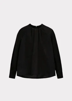 Pleated Paita, Musta Babycord>Papu Best Sale