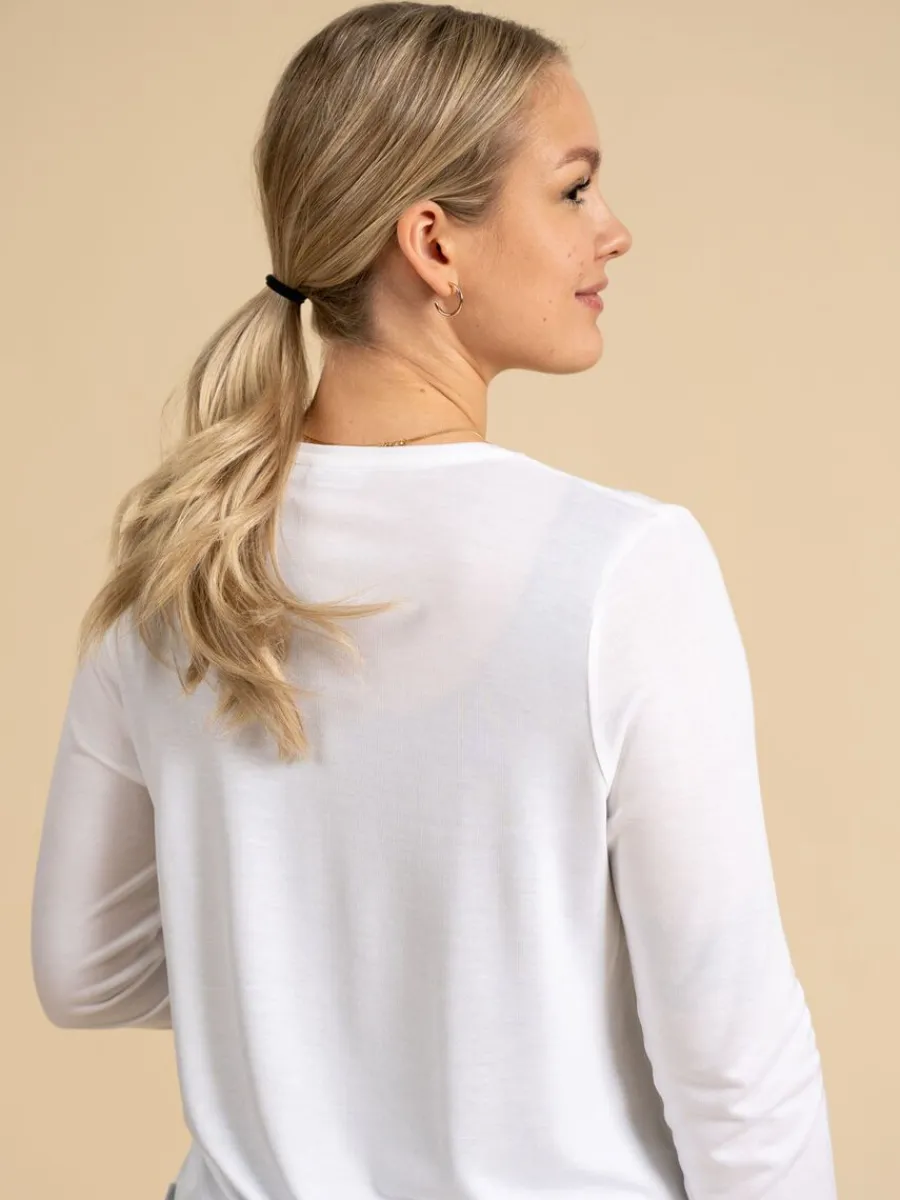 Riva Aava Pitkahihainen, Valkoinen>Riva Clothing Store