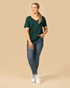 Riva Aava T-Paita, Tummanvihrea><noscript><img width=