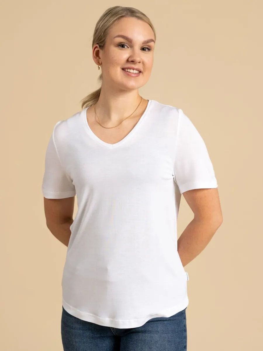 Riva Aava T-Paita, Valkoinen>Riva Clothing Hot