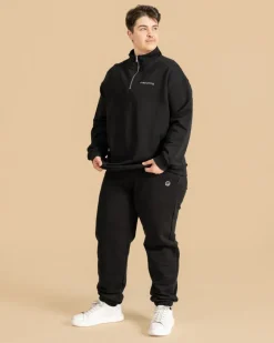 Riva Half-Zip Collegepaita, Musta><noscript><img width=