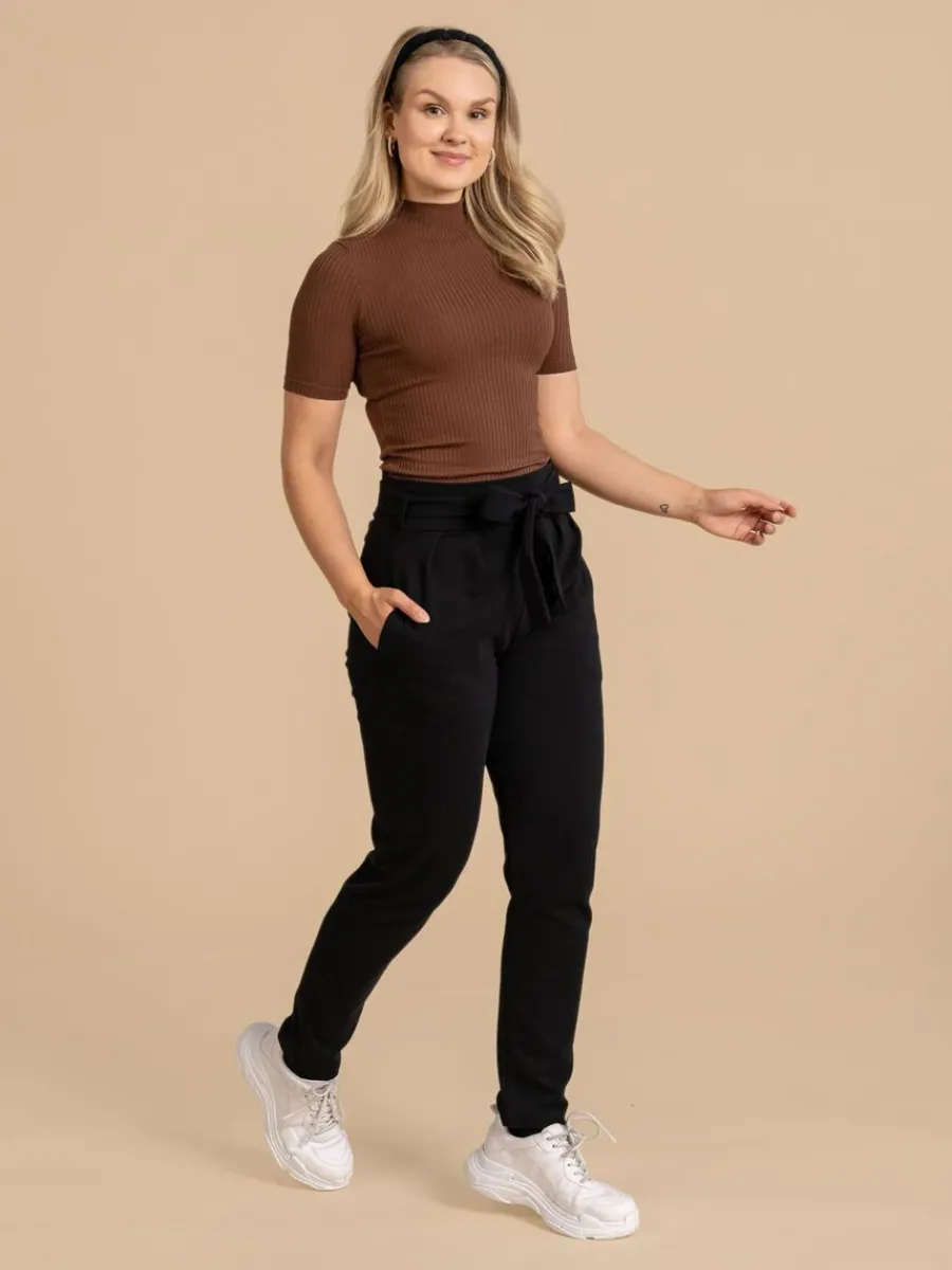 Riva Mukava Housut, Musta>Riva Clothing Sale