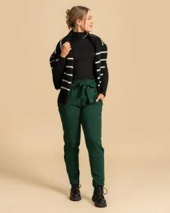 Riva Mukava Housut, Tummanvihrea>Riva Clothing Cheap