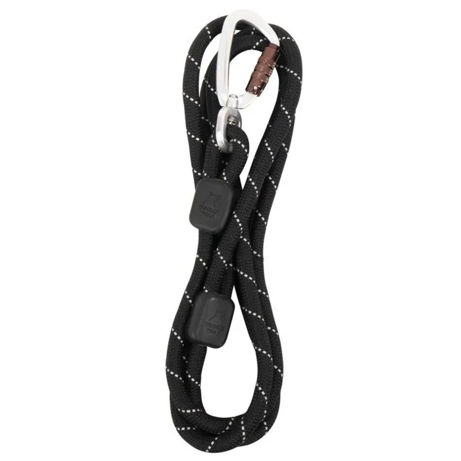 Rope Leash Talutushihna, Raven Black>WoollyWolf Cheap