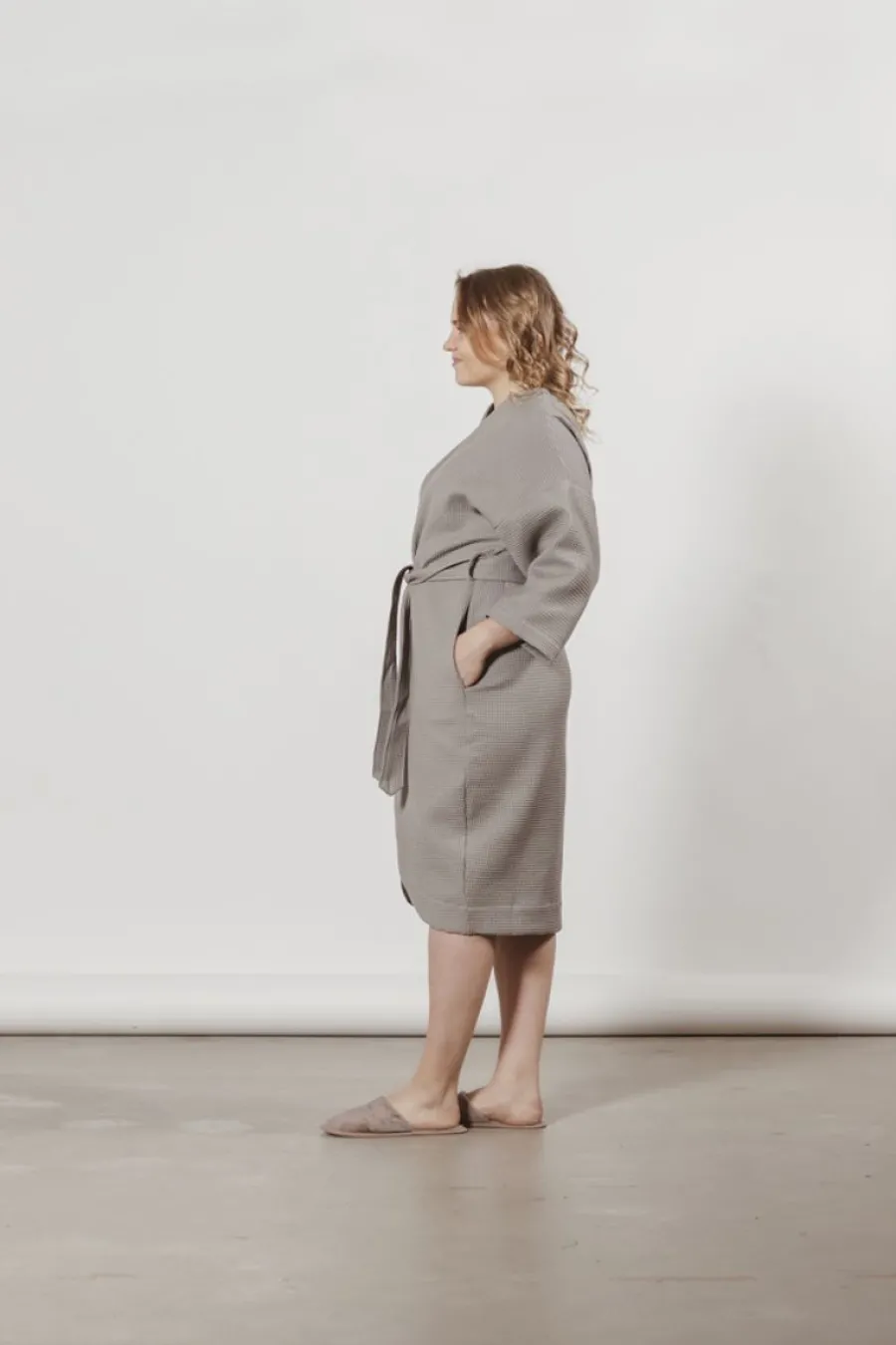 Tulppaani Vohvelikylpytakki, Harmaa>Puuvillatehdas Fashion